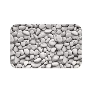 Microfiber Stone Designed Bathmatt - Spa-Inspired Bathroom Decor,