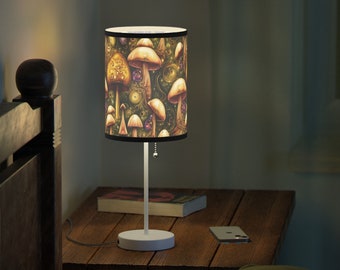 Vintage Style Mushroom Night Light on Stand - Unique Lighting, mushroom lamp,