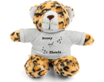 Personalisierte Stofftier, personalisiertes T-Shirt, Valentinstag Geschenk