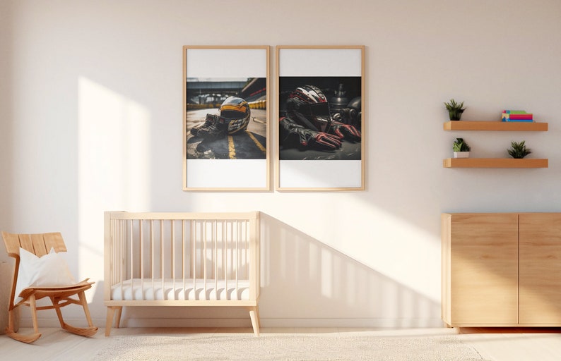 Racing Nursery Prints Kids Room Wall Art Sports Decor Racing Prints