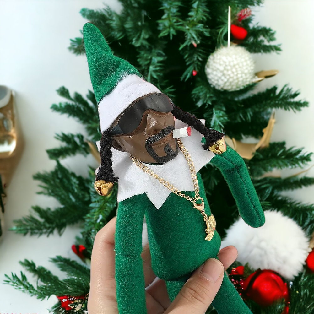 Funny Christmas Snoop Dogg Elf on A Shelf Doll Home Decor Etsy UK