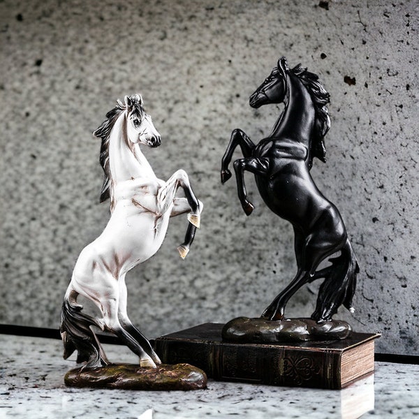 Statue de cheval moderne, figurine animale, décoration de bureau à domicile, cadeaux pour les amateurs de chevaux