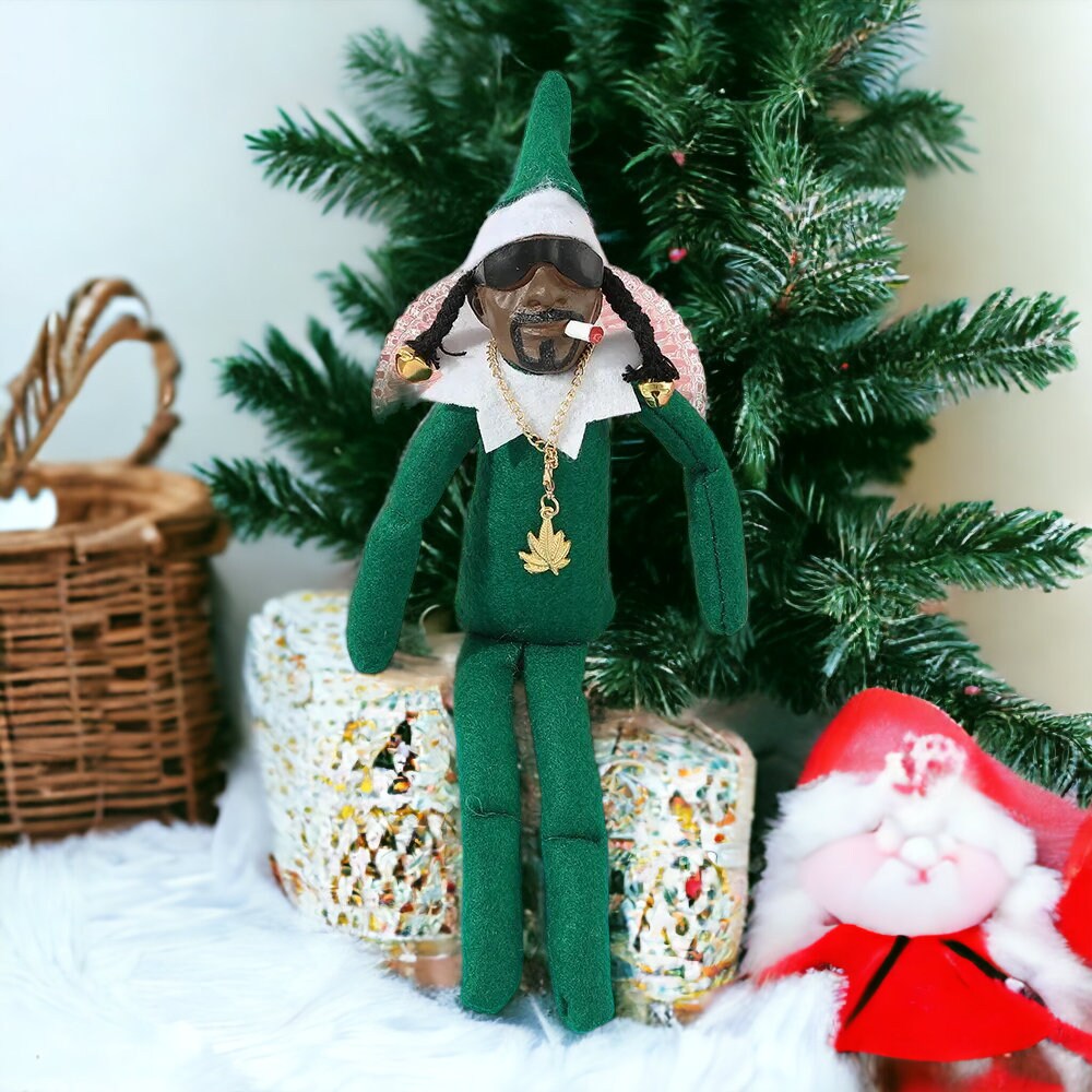 Funny Christmas Snoop Dogg Elf on A Shelf Doll Home Decor Etsy UK