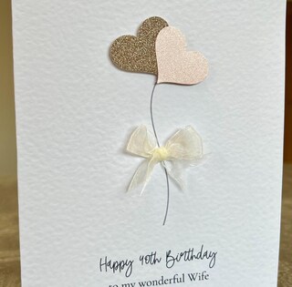 Biglietto Auguri Compleanno Per Moglie Con Cocktail E Fiori – Elegante 40° 50° 60° 70°