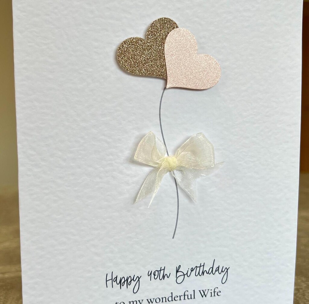 Biglietto Auguri Compleanno Per Moglie Con Cocktail E Fiori – Elegante 40° 50° 60° 70°