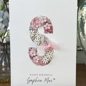 Personalised Birthday Card, Any Letter, Any Name, Granddaughter, Daughter, Niece, Sister, Mum, 21st, 30th, 40th, 50th, 60th, 70th, 80th 90th