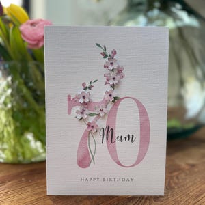 Moeder 60e, gepersonaliseerde verjaardagskaart, mooie kaart, mijlpaalverjaardag, verjaardag vriend, zus, eerste kaart, leeftijd of visitekaartje.