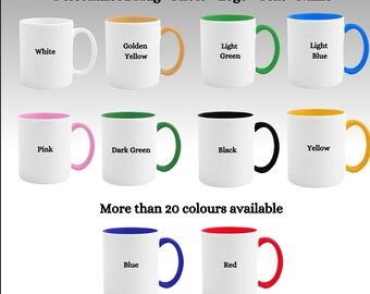 Custom Mug - 20+ Colours - Fast Postage - Your Design - Personalised Image & Text - 11oz Ceramic - Funny Gift -Birthday -Business Logo -Pet