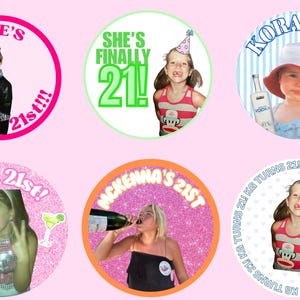 Custom 21st Birthday Stickers - Etsy