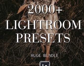 2000+ Lightroom Presets Bundle for Professional Photo Editing, Mobile & Desktop Filters, Warm Moody Cinematic Presets, Instant Download