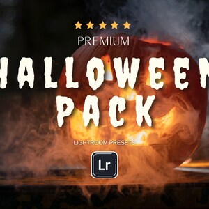 12 HALLOWEEN Lightroom Presets Dark Moody Filters Warm Holiday Aesthetic Natural Neutral Preset Fall Autumn Instant Download