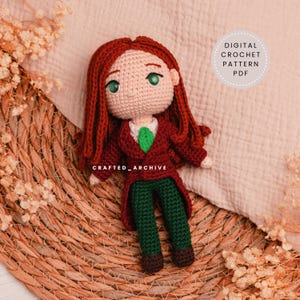 Elliott Virkmönster - Digital PDF - Amigurumi Docka - Stardew Valley