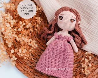 Elain ACOTAR Crochet Pattern - Digital PDF - Amigurumi Doll - A Court of Thorns and Roses