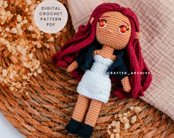 Bryce Crescent City Crochet Pattern - Digital PDF - Amigurumi Doll