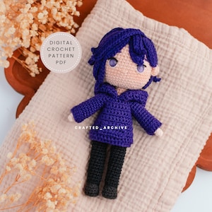 Sebastian Virkmönster - Digital PDF - Amigurumi Docka - Stardew Valley