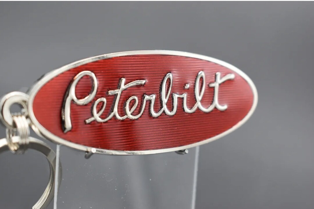 Beautiful Peterbilt Emblem Keychains. Single Sided, 3mm Thick Painted