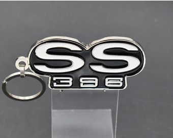 SS 396 muscle emblem metal keychain- 3