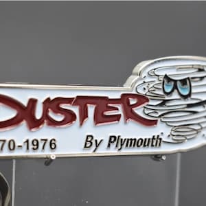 Plymouth Duster tribute metal keychain- 57