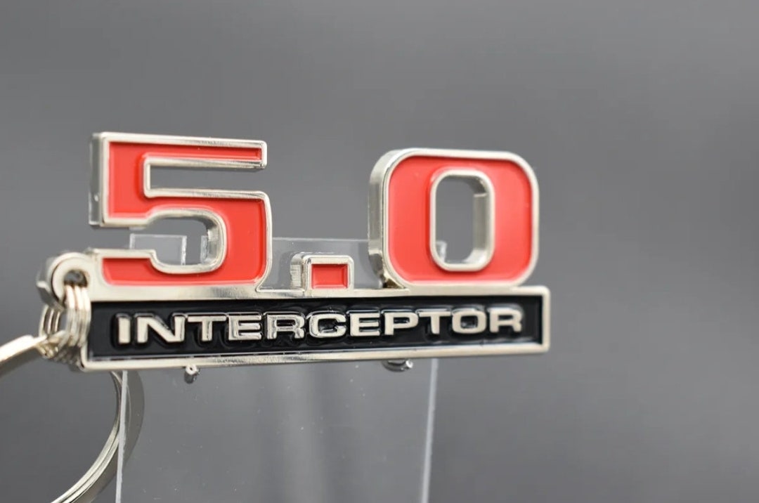 Ford 5.0L Interceptor Emblem Keychain- 83 - Etsy