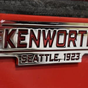 Kenworth Trucks tribute emblem/toolbox, refrigerator magnets. 3mm thick, painted metal toolbox magnet- 15