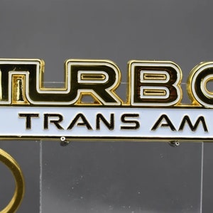 Pontiac Turbo Trans Am emblems with imitation gold plating keychain- 17