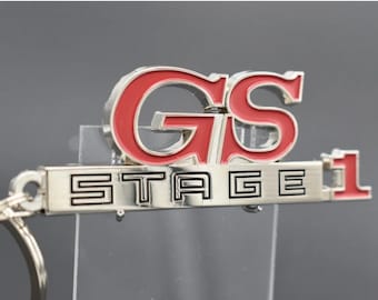 Buick GS Stage 1 Emblem Keychain, Painted Metal - 65