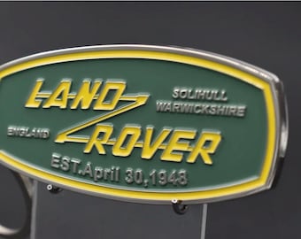 Land Rover Emblem Metal Keychain – Solihull Warwickshire England EST. 1948