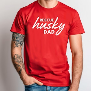 Rettung Husky-Shirt, Husky-Vati, Rettung Pflege Adopt, Husky-Liebhaber, Husky-Geschenke, Hundevater, Tierrettung