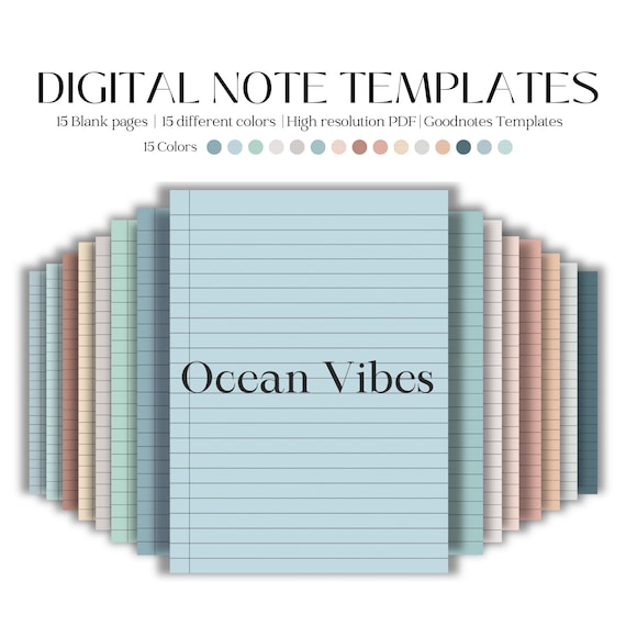 Digital Note Paper Templates, Templates Notetaking, Digital Notepad student, Digital Paper, Dot Grid, For Goodnotes, Digital Note Paper,