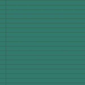 Puede incluir: Una p&aacute;gina de cuaderno de color verde azulado con l&iacute;neas negras horizontales y un margen vertical en el lado izquierdo. Las l&iacute;neas est&aacute;n espaciadas uniformemente, creando un efecto de papel rayado. El fondo es de color verde azulado s&oacute;lido.