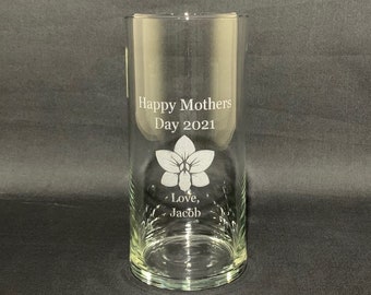 Mothers Day Flower Vase, Mothers Day Gift, Personalized Flower Vase