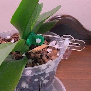 Phal Pal™ Orchid Support for Slotted Pots – Adjustable Plant Brace, Repotting Aid, Orchid Stake Alternative, Plant Support