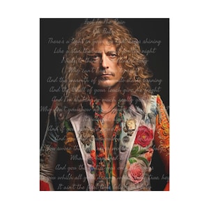 Robert Plant Fool in the Rain Lona esticada, 1,5&#39;&#39;