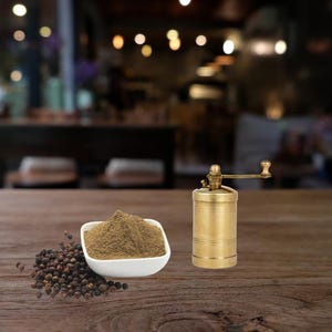 Refillable Turkish Style Mill, Pepper Grinder, Manual Mill, Manual Grinder, Pepper Mill -Mill-Mini Black Pepper Brass