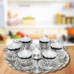 Turkish Coffee Set Gift - Coffee Cup - Custom day gifts - Christmas gift box