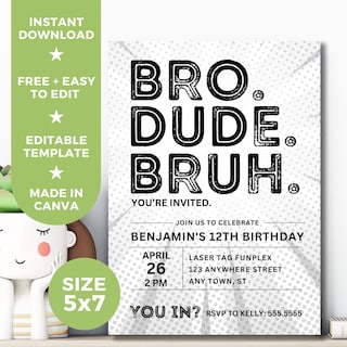 Convites De Aniversário Preto Simples - Pacote Com 30 Cartões E Envelopes | Festa Masculina