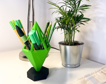 Sims Plumbob Inspired Desk Organizer | Pencil Holder Cup | Geming Decor