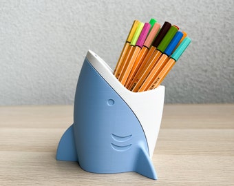 Shark Pen Holder I Desk Organizer | Gift Idea For Shark And Marine Life Enthusiast