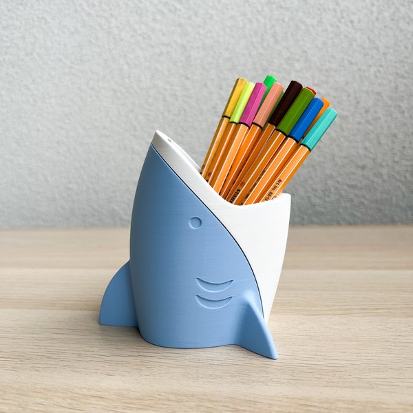 Shark Pen Holder I Desk Organizer | Gift Idea For Shark And Marine Life Enthusiast