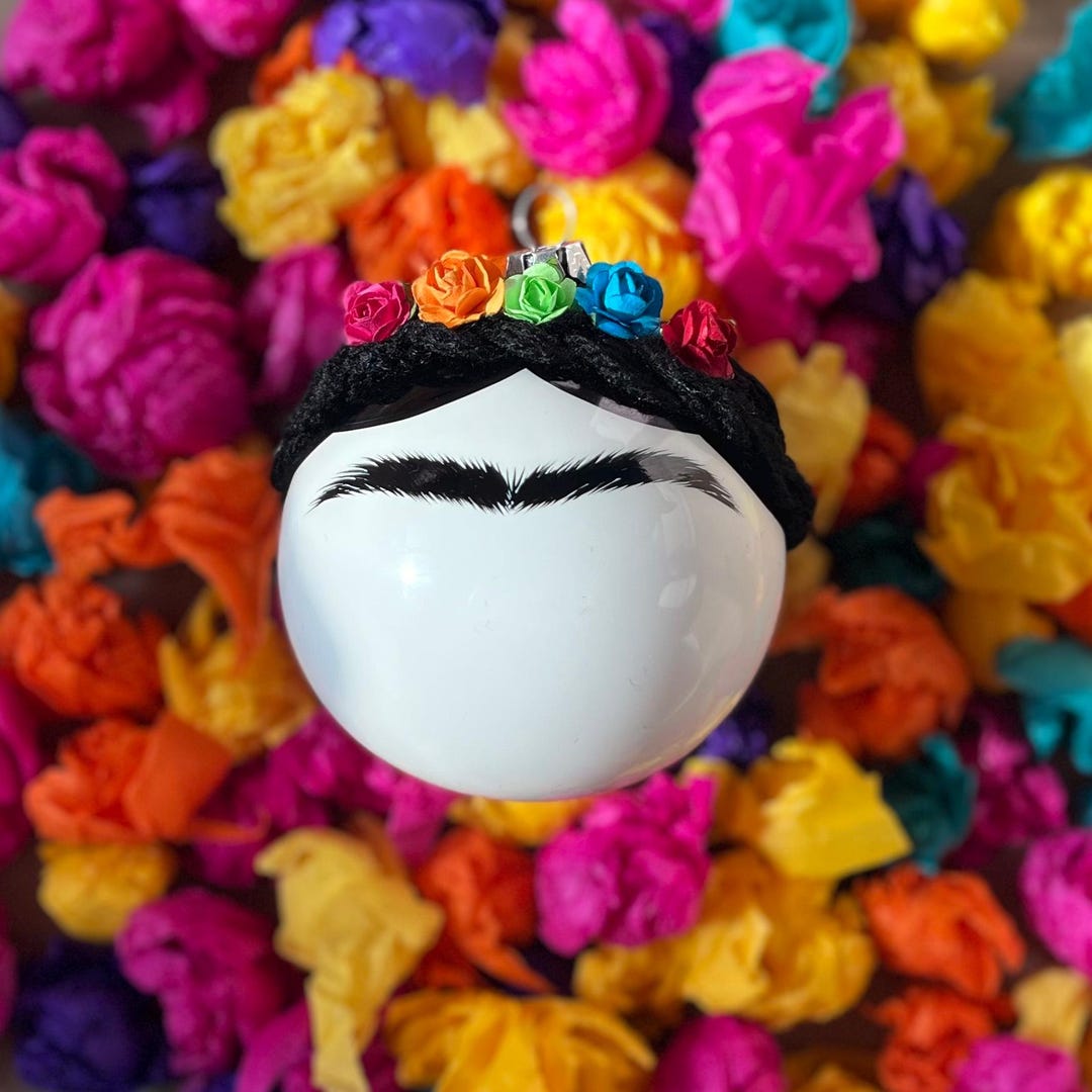 Frida Kahlo Hand Blown Glass Ornament - Etsy