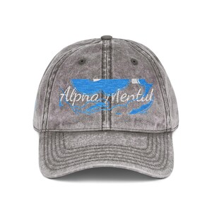 Alpha Mental Vintage Embroidered Cap - Stylish Sun Hat, Summer Accessory, Casual Antique Cap, Unique Gift for Him/Her, Trendy Outdoor Wear