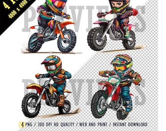 Kid Riding Cinco De Mayo Style, Watercolor Dirt Bike Kids PNG, Dirt Bike Kid Sublimation, Motocross Clipart, Off road, Motocross Boy PNG