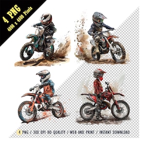 Aquarel crossmotor kinderen png, crossmotor kid sublimatie, clipart motorcross buddy, off-road png, motorcross jongen png, digitale download, sublimatie