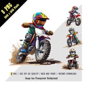 Dirt Bike Toddler PNG, Motocross Boy Watercolor, Dirt Bike Kid Wall Art, Fuoristrada, Download digitale, Sublimazione, Progetti fai da te per magliette