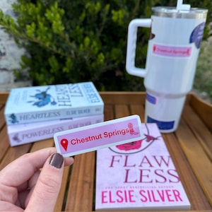 Chestnut Springs Aufkleber - Elsie Silber Aufkleber - Cowboy Romanze Aufkleber - Bücherwurm Aufkleber