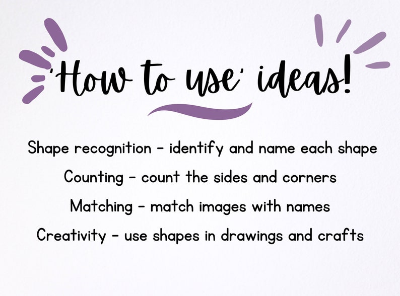 2D Shape Flashcards for Kids, Educational Printable PDF, Watercolour ...