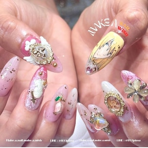 SWEET HOWL press on nails [ open for custom made ] fake nails / nails /  nail art /  premium press on nail / reuable nails