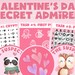 Secret Admirer Valentine's Day Themed Kids Mystery Printable Game Kit ...
