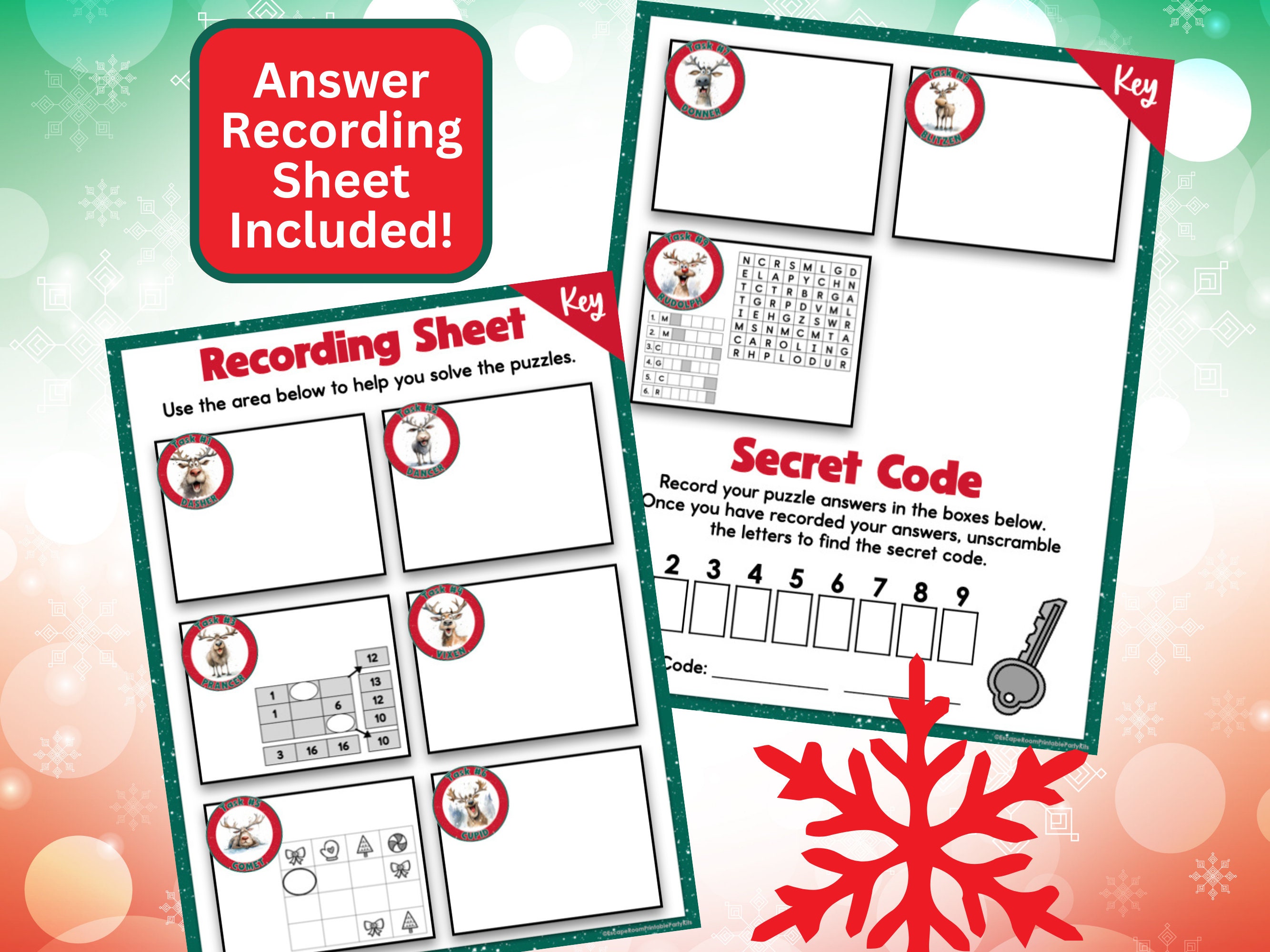 Christmas Hide and Seek With Santa Printable Escape Room Game (ages 8 ...