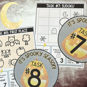 Halloween Escape Room Printable Kit Includes Party Decorations image 5